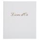 Guest book imitation leather with title - protrait 19x21cm - Assorted colours