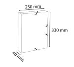 Carpetas de proyecto con gomas A4 25x33 cm 600/10e - Lomo 40 mm AutentiK de Exacompta colores surtidos