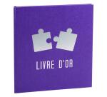 Livre d'or 140 pages 21x19cm PUZZLE - Visuels assortis