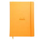 Webnotebook A4 192 pages uni papier ivoire 90g fermeture élastique - Orange