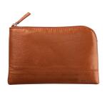 Rhodiarama pochette zippée en simili cuir - taille S (11x17 cm) - Cuivre