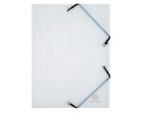 Chemise à élastique 3 rabats Polypropylène 5/10e Crystal - A4 - Cristal