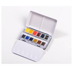 Aquarelle Boite Métal + 12 demi-godets