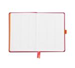 Rhodiarama Goalbook rembordé rigide A5 240 pages dot papier blanc 90g - Framboise