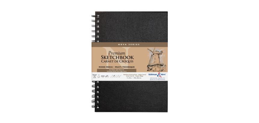 Nova Series carnet spiralé 50F 17,8x25,4cm 150g - Beige