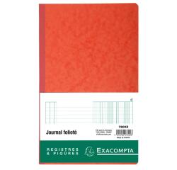 Piqûre Journal folioté - avec feuille d'identification - 38 lignes - texte FR -80 pages - Couleurs assorties