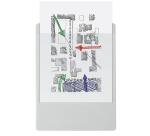 Clipboard with back pocket PP A4 black