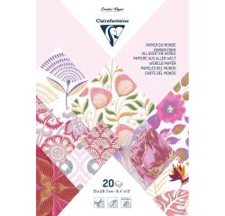 PAPIER ARTISANAL, Bloc encollé de 20 feuilles au format 21x29,7cm