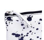 COSMICUIR Daim Trousse plate 22x11 cm Bleu foncé