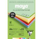 Maya bloc collé 25F A4 120g