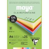 Maya bloc collé 25F A4 120g