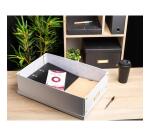 Boîte de rangement à plat carton 33x50x16cm Néo Déco - Blanc