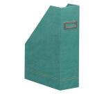 Rhodiarama porte-revues simili cuir italien 10x25x31 cm - Eau
