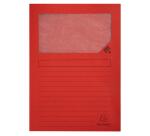 Paquete de 50 Subcarpetas con ventana con fuelle SUPER 160 g/m2 Exacompta - Colores surtidos