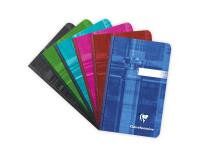 Carnet brochure dos toilé 9x14 cm 192 pages petits carreaux - Assortis