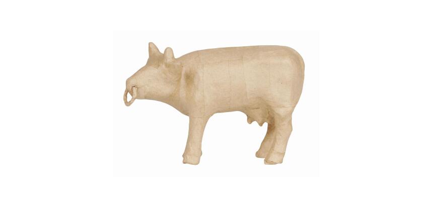 Vache avec anneau 20x8x13cm - Kraft