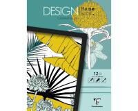 DESIGN HOME BOOK, Bloc de 12 feuilles 250g/m2 au format 13x17cm