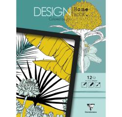 DESIGN HOME BOOK, Bloc de 12 feuilles 250g/m2 au format 13x17cm