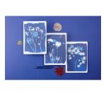 Cyanotype, Carnet cousu fil A5 14,8x21 cm, 64 pages, ligné, ass.