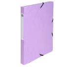 Boite de classement Exabox Dos 25mm carte lustrée Aquarel - A4 - Couleurs assorties