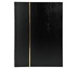 Album de timbres simili-cuir 16 pages noires - 22,5x30,5 cm