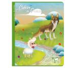 Cahier de poésie piqué 'Les Fables de La Fontaine' 17x22cm 48p grands carreaux + uni Couleur aléatoire - Assortis