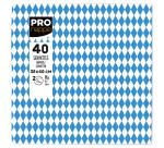 Paquet de 40 serviettes micro-gaufrées ouate décorées 2 plis - 38x40 cm