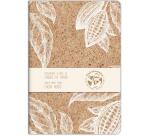 Cocoa motif, Cahier piqué cousu fil A4 - 21 x 29,7 cm, 96 pages, ligné + marge, ass. - Cacao