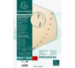 Intercalaires imprimés Carte peau 155g 12 positions de janvier à décembre - A4 - Ivoire