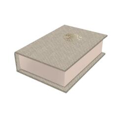 Inspire, Petite boîte rectangulaire, Toile du Marais, 9,5x6,5x3 cm