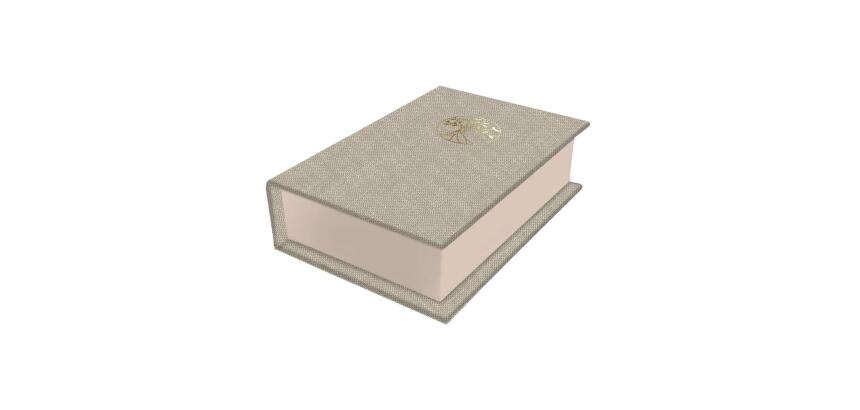 Inspire, Petite boîte rectangulaire, Toile du Marais, 9,5x6,5x3 cm