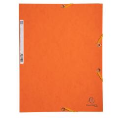 Exacompta Elasticated Folder, 3-Flap, 400gsm Pressboard, A4