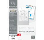 Clipboard with back pocket PP A4 black