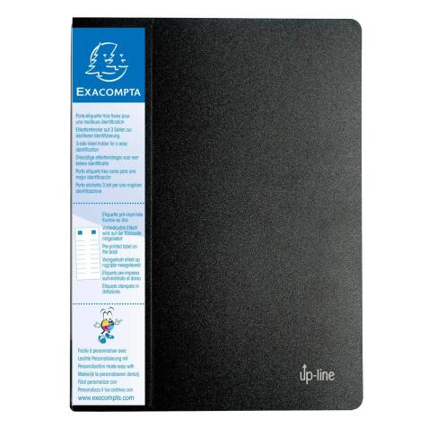 Carpeta de fundas con porta etiqueta Opaco rígido 8/10º - Up Line - (Vistas: 80 Fundas: 40) - 24x32 cm para A4