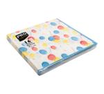 Paquet de 16 serviettes ouate 2 plis - 33x33 cm