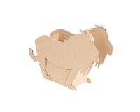 Pot à crayons Lion 20x5x14cm - Kraft