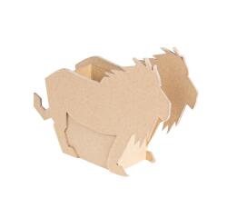 Pot à crayons Lion 20x5x14cm - Kraft