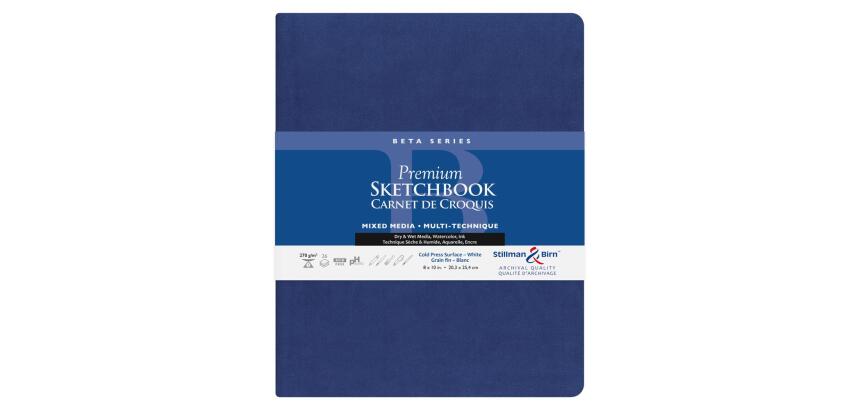 Beta Series carnet souple 26F 20,3x25,3cm 270g - Blanc
