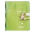 Cahier de textes reliure intégrale Koverbook 17x22cm 148 pages grands carreaux couverture polypropylène transparent - Assortis