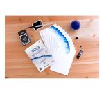 Aqua Essentials bloc collé 12 papiers aquarelle assortis 24x30cm 12F 200g-300g