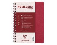Cahier reliure intégrale Age Bag A5 100 pages ligné - Rouge
