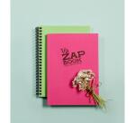 1/2 Zap Book carnet spiralé 80F A6 80g - Aléatoire