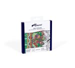 CARRÉ 100% soie - 45x45cm La vie en fleurs - Blanc