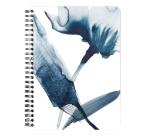 Inkebana, Carnet reliure intégrale A5 14,8x21 cm, 120 pages, ligné, 3 intercalaires avec 6 poches, ass. - Multicolore