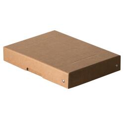 Caja de almacenamiento PureBox Naturaleza de Exacompta A5 18 x 25 x 4 cm de alto - Marrón