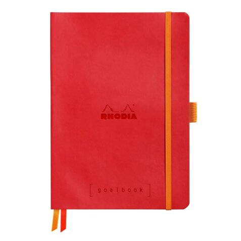 Rhodiarama Goalbook souple A5 240 pages dot papier ivoire 90g - Coquelicot