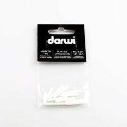 DARWI 10 Pointes de remplacement pour Marqueurs de Peinture sur Cuir Pointe Conique Fine 2 mm