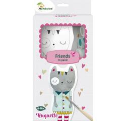 Friends to Paint, Huguette le Chat - Multicolore