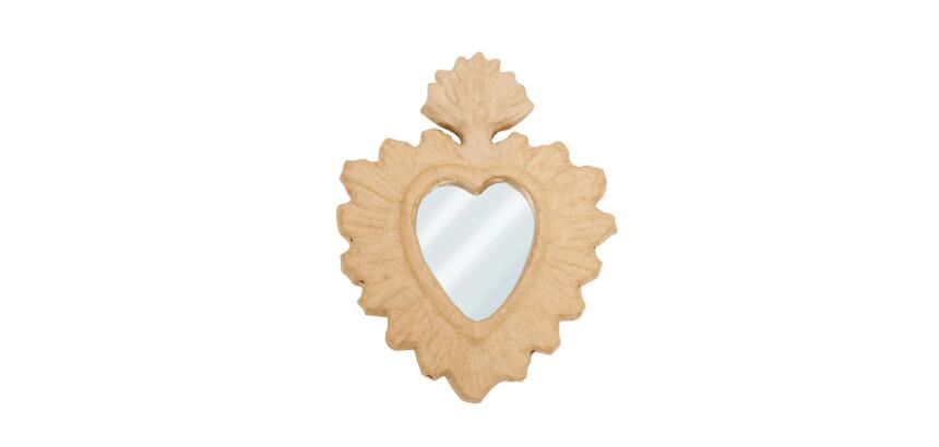 Ex-voto coeur miroir - Kraft