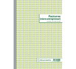 Manifold Factures micro-entrepreneur 29,7x21cm 50 feuillets dupli autocopiants